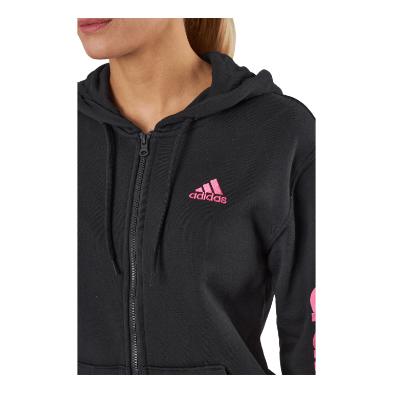 ADIDAS Essentials Linear Full-Zip French Terry Hoodie Black 6 ADIDAS Essentials Linear Full-Zip French Terry Hoodie Black - Image 4