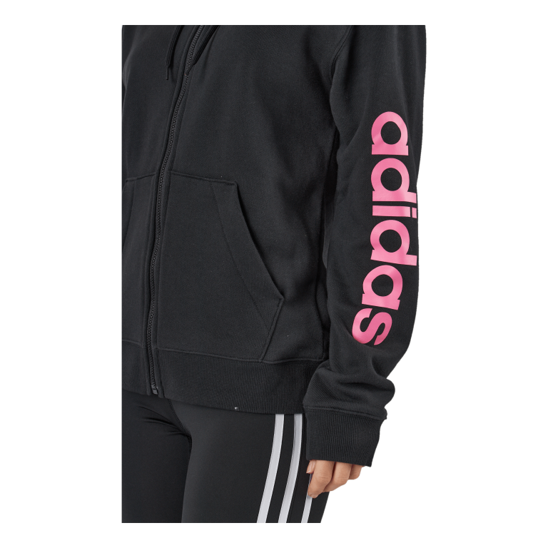 ADIDAS Essentials Linear Full-Zip French Terry Hoodie Black 7 ADIDAS Essentials Linear Full-Zip French Terry Hoodie Black - Image 5
