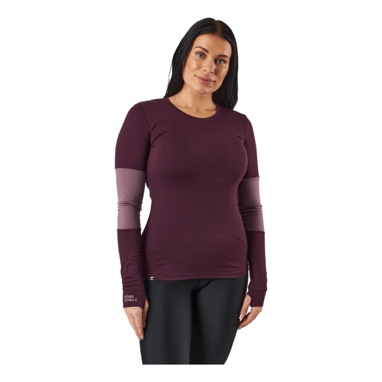 Mons Royale Cornice Long Sleev Wine Red 4 Mons Royale Cornice Long Sleev Wine Red - Image 2