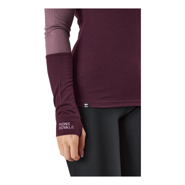 Mons Royale Cornice Long Sleev Wine Red 7 Mons Royale Cornice Long Sleev Wine Red - Image 5