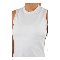 ADIDAS Essentials Heathered Mock-Neck Sleeveless Golf Polo Shirt White 10 ADIDAS Essentials Heathered Mock-Neck Sleeveless Golf Polo Shirt White -Takit Myyntikauppa 61007 55 004