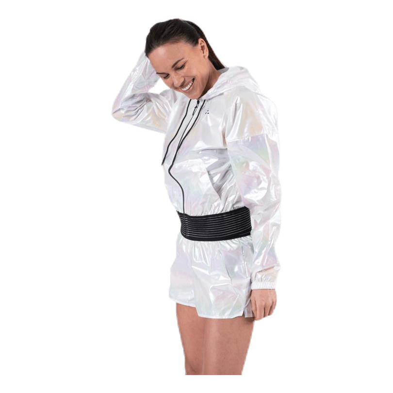 Craft UNMTD Shiny Hood Jacket Patterned/White 6 Craft UNMTD Shiny Hood Jacket Patterned/White - Image 4