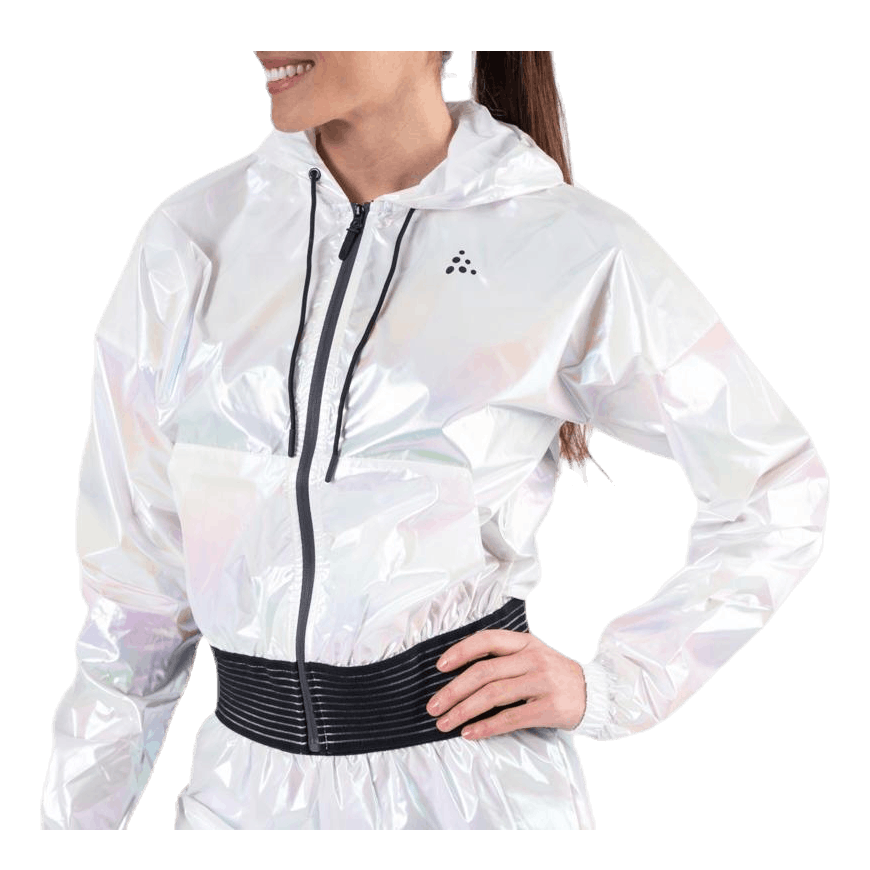 Craft UNMTD Shiny Hood Jacket Patterned/White 7 Craft UNMTD Shiny Hood Jacket Patterned/White - Image 5