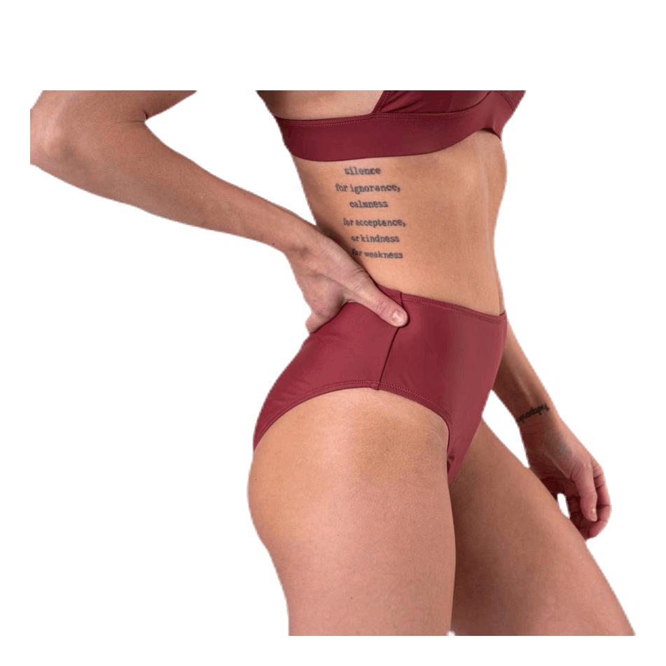 Waikani Beachwear Nalani High Waist Red 4 Waikani Beachwear Nalani High Waist Red - Image 2