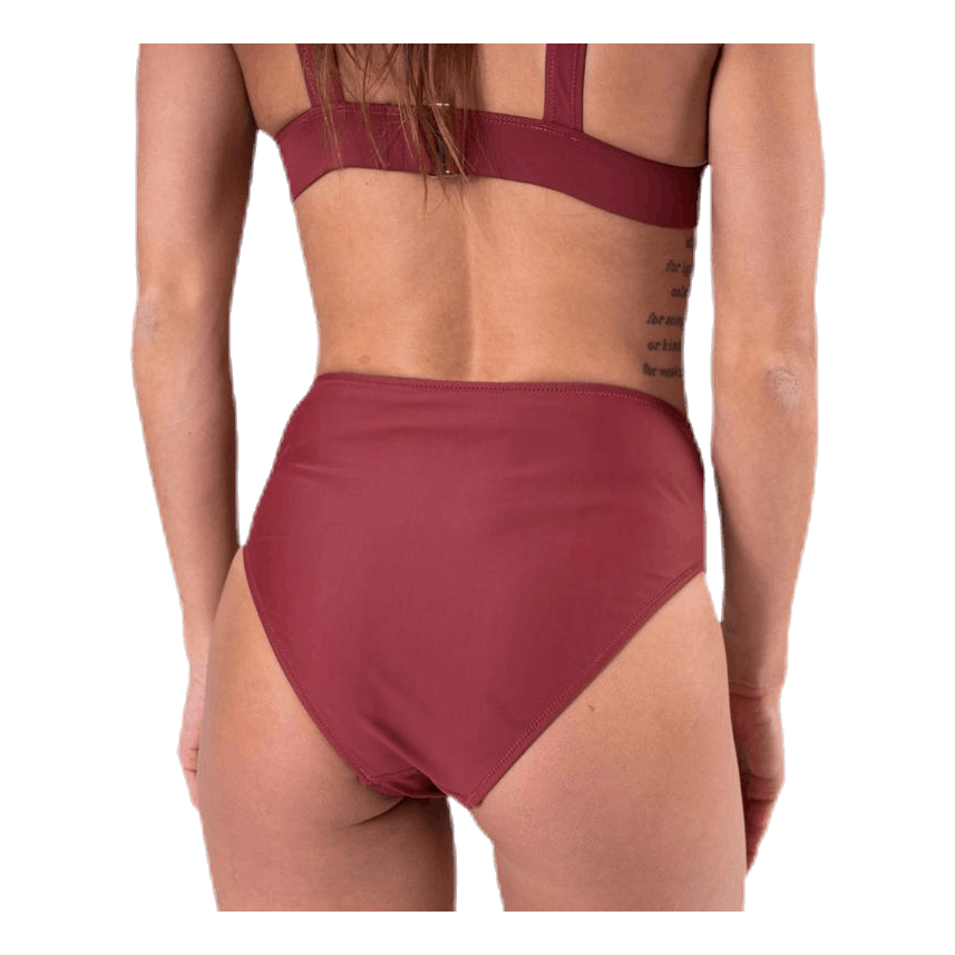 Waikani Beachwear Nalani High Waist Red 5 Waikani Beachwear Nalani High Waist Red - Image 3