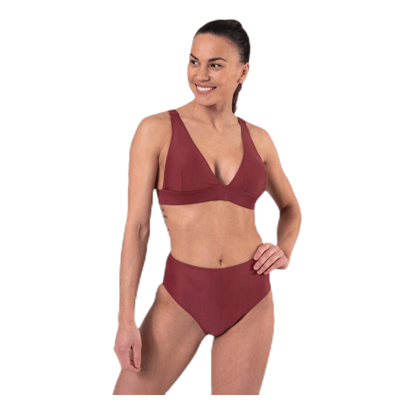 Waikani Beachwear Nalani High Waist Red 6 Waikani Beachwear Nalani High Waist Red - Image 4