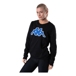 Kappa Sweat RN, Logo Airivit Blue/Black -Takit Myyntikauppa 8032067622583 003 9cfb34fb785d40639b7643307dd4890e