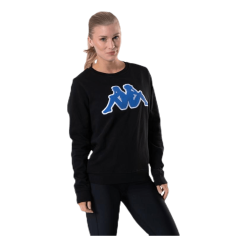 Kappa Sweat RN, Logo Airivit Blue/Black -Takit Myyntikauppa 8032067622583 005 472462939dd04a298634e5390bab0d9a