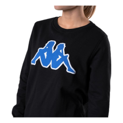 Kappa Sweat RN, Logo Airivit Blue/Black -Takit Myyntikauppa 8032067622583 006 acb1b97452f748019b39f63a3a3ac65f