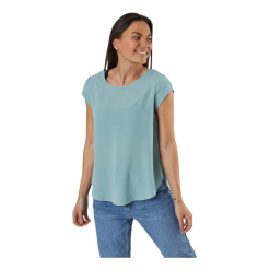 ONLY Vic S/S Solid Top Wvn Blue -Takit Myyntikauppa 90086 27 004