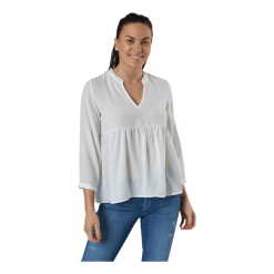 ONLY Bloom 3/4 Top Wvn White