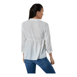 ONLY Bloom 3/4 Top Wvn White -Takit Myyntikauppa 90086 49 003