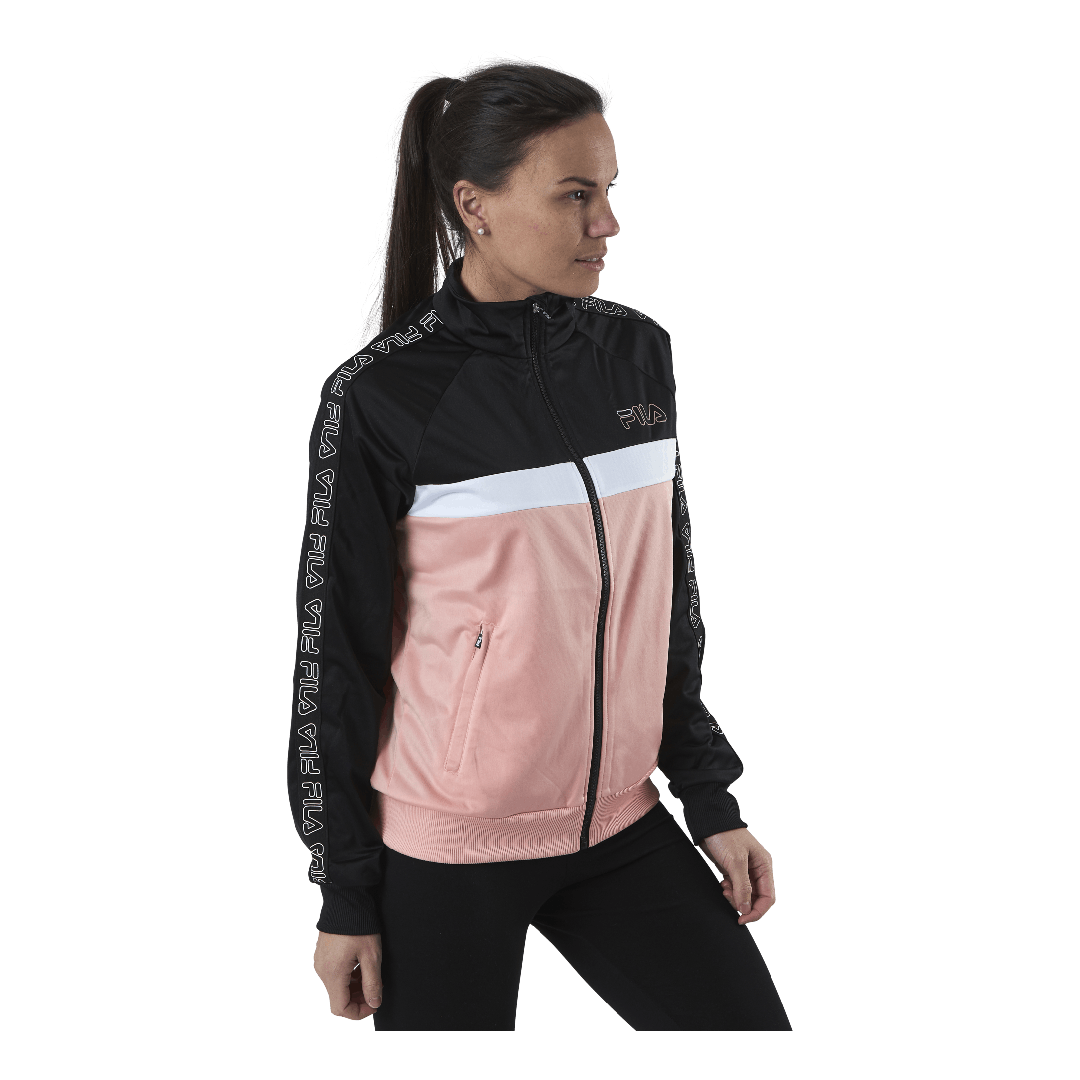 Fila Jacoba Taped Track Jacket Pink 4 Fila Jacoba Taped Track Jacket Pink - Image 2