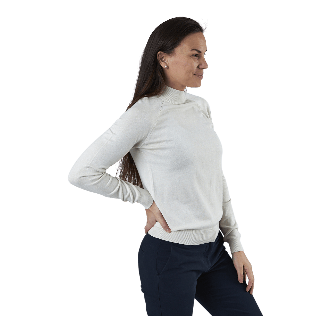 Pieces Esera Ls High Neck Knit White 4 Pieces Esera Ls High Neck Knit White - Image 2