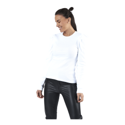 Pieces Anna Ls Top White -Takit Myyntikauppa 90093 47 004