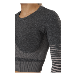 Pieces Lixy Ls Seamless Top Lounge Grey -Takit Myyntikauppa 90094 58 004