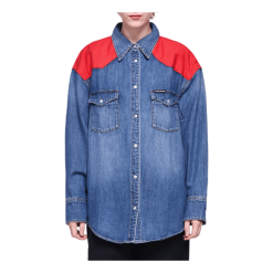 Calvin Klein Oversized Foundation Shirt Blue