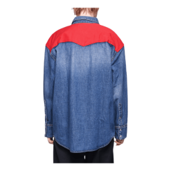 Calvin Klein Oversized Foundation Shirt Blue 11 Calvin Klein Oversized Foundation Shirt Blue -Takit Myyntikauppa J20J210231 911 BLU 4