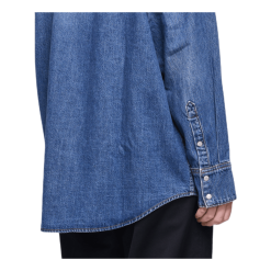 Calvin Klein Oversized Foundation Shirt Blue 12 Calvin Klein Oversized Foundation Shirt Blue -Takit Myyntikauppa J20J210231 911 BLU 5
